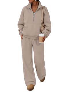 Trendy Queen Womens Sweatsuits Casual Fall 2 Piece Matching Sets 2026 | Breathable…