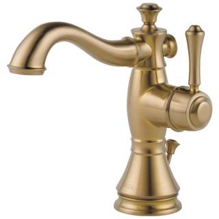 Delta Faucet Cassidy Single Hole Bathroom Faucet, Gold Single Handle Bathroom Faucet…