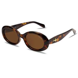 SOJOS Retro Oval Polarized Sunglasses for Women Men 90s Vintage UV400 Protection Tiny Sun…