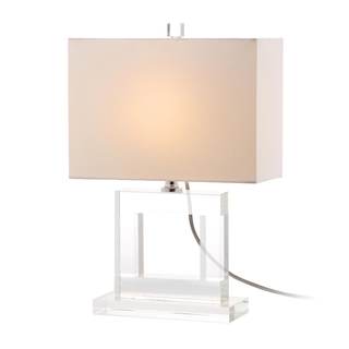 SAFAVIEH Lighting Collection Town Square Modern Square Crystal 21-inch Bedroom Living…