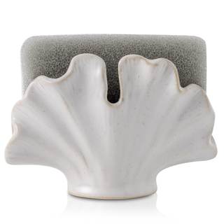 Uiddo Ceramic Sponge Holder,Sponge Holder for Kitchen Sink,Compact Sink Caddy…