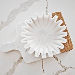 HandCrafted Marble Bowl/Antique Scallop Bowls/Fruit Bowl/Vintage Ring Dish/Decorative…