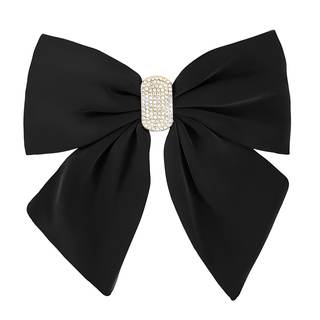 Andibro Short Tail Large Bow Hair Clip, French Bow Hairpins, Soft Silky Satin Bow…