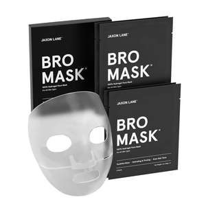 JAXON LANE Bro Mask Korean Face Mask for Men, Hydrogel Masks, 1 x 4 Pack | Collagen…
