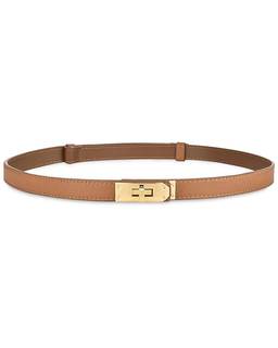 ANHAISHUILV Women's Skinny Leather Belt with Adjustable Golden Turn-Lock Buckle - Ideal…