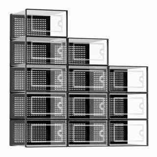 Kuject X-Large Shoe Storage Boxes 12 Pack, Clear Stackable Shoe Organizer | Shoe Case for…