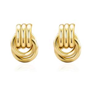 NIXMAX Chunky Gold Knot Earrings for Women Trendy Statement Dangle Earrings | 14K Gold…