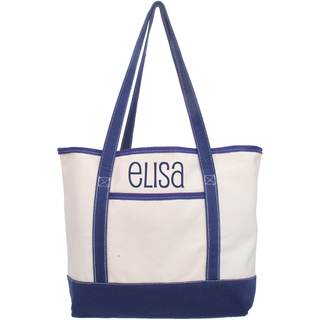 Threadart Personalized Cotton Canvas Tote Bag | Personalized embroidered bag for gifts…