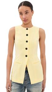 ALIGNE Women's Leo Linen Mix Waistcoat
