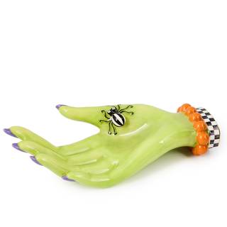 MACKENZIE-CHILDS Ceramic Trinket Tray, Greta Witch’s Hand | Handcrafted design…