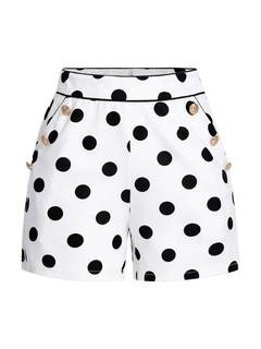 SweatyRocks Women's Polka Dots Work Dressy Shorts with Pockets | High Waisted Short Small…
