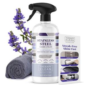 Therapy Stainless Steel Cleaner and Polish, Lavender Scent, Sink Cleaner | 100% USDA…