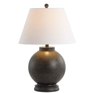 JONATHAN Y Sophie 26" Resin Sphere Table Lamp Sculptural, Dark Gray | Transitional…