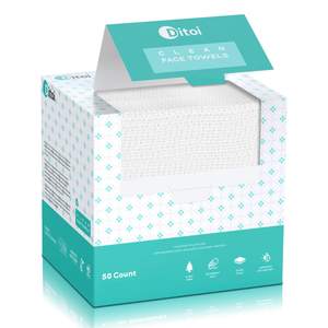 Ditoi Face Towels XXL, Ultra‑Soft Disposable Facial Towels | 10"×12" Thick Face Cloths…