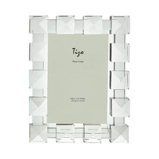 TIZO Design 4x6 Crystal Clear Glass Picture Frame, Boutique Quality Photo Frame (Square…