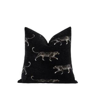 Croker Horse New 20x20'' inches Throw Pillow Cushion Covers - Black Color with Chenille…