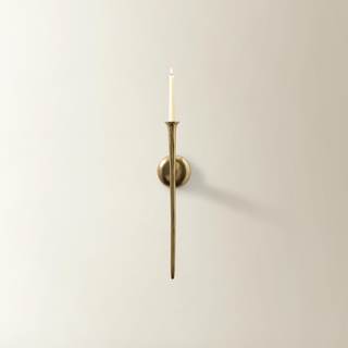 Z Gallerie Aspar Wall Candle Sconce, 20 Inch, Vintage Gold | Wall Mounted Candle Holder…
