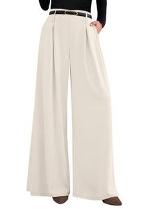 PRETTYGARDEN Womens Wide Leg Dress Pants Flowy Trousers | Front Pleats,Side…
