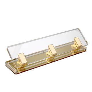Acrylic and Gold Standard 3 Hole Punch,10 Sheet Capacity, Desktop Hole Puncher 3 Ring…