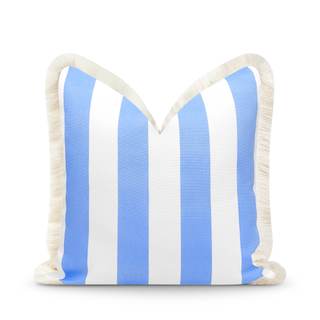 Hofdeco Premium Coastal Patio Indoor Outdoor Pillow Cover Only, 20"x20" Water Repellent…