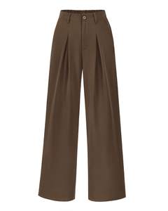 BTFBM Women's Fall High Waisted Palazzo Pants | Button Down, Wide Leg Trousers, Pockets…