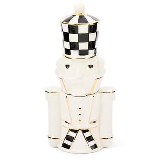 MACKENZIE CHILDS Salt and Pepper Shaker Set, Ceramic Salt and Pepper Holders, Courtly…
