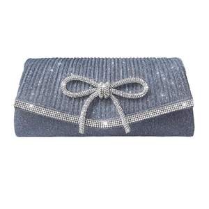 Trisapu Bow Evening Bag Sparkly Clutch Purses for Women Wedding | Bow, Glitter…