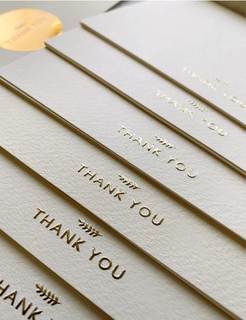 RUN2PRINT (36 Pack) Thank You Cards With Envelopes & Gift of 36 Foiled Stickers - Elegant…