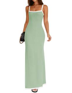 ZESICA Women's 2026 Summer Spaghetti Straps Square Neck Beach Maxi Dress | Lightweight…