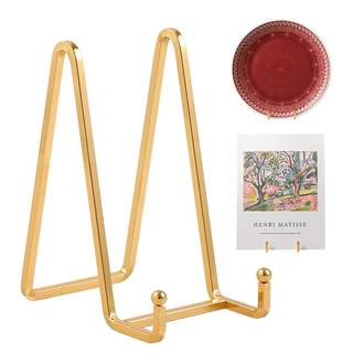 Plate Holder Easel Display Stand - 6 inch Metal Plate Stands for Display - Tabletop…