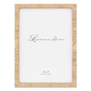 Lawrence Frames 5x7 Gold Metal Linen Pattern Picture Frame 5x7 Frames Gold