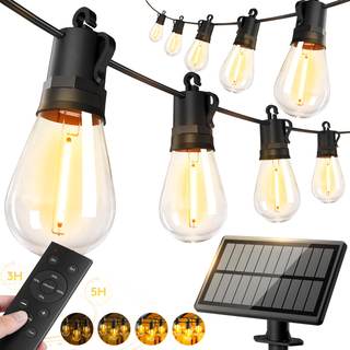 50ft Solar Powered Lights Outdoor - Waterproof String Light Outside Patio | Yard Garden…