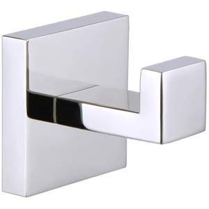 Angle Simple Bathroom Towel Hook, Bath Coat Robe Hanger, Polished Chrome | SUS304…