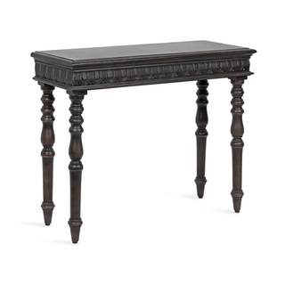Kate and Laurel Patresa Traditional Carved Wood Console Table, 36 x 30 x 14, Dark Mocha…