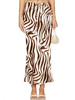 Linen Maxi Skirts with Lining Drawstring Flowy Flared White Long Skirts for Women