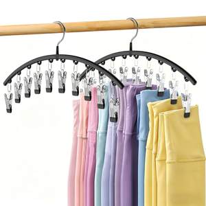 Volnamal Legging Organizer for Closet,2 Pack Metal Yoga Pants Hangers w/10 Clips Hold 20…