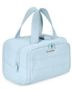 BAGSMART Travel Toiletry Bag, Crush Toiletry Bag for Women, Wide-open Puffy Toiletry Bags…