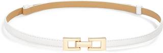 Glamorstar Skinny Belts for Women Thin PU Leather Waist Belt with Gold Buckle for Dresses…