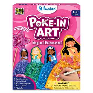 Skillmatics Poke-in Art – Magical Princesses, Wood Craft Kit, Gift for Kids | DIY…