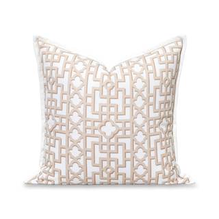 Hofdeco Premium Coastal Hampton Patio Indoor Outdoor Throw Pillow Cover Only, 20"x20"…