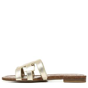 Sam Edelman Women's Bay Flat Sandal 7.5 Molten Gold