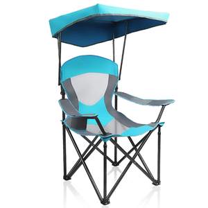 ALPHA CAMP Heavy Duty Canopy Camping Chairs with Adjustable Sunshade | Heavy duty 400…