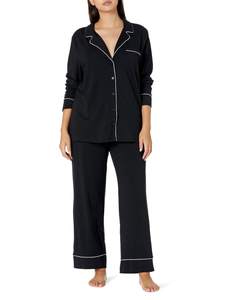 Amazon Essentials Women's Long Sleeve Cotton Modal Pajama Set, Loungewear with…