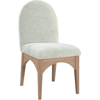 Pemberly Row Modern Mint Fabric Dining Side Chair, 18.5" W x 23" D x 35.5" H, Solid Ash…