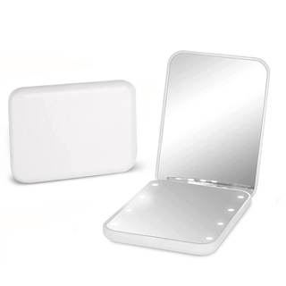 Kintion Pocket Mirror, 1X/3X Magnification LED Compact Mirror (White) | Travel Mirror…